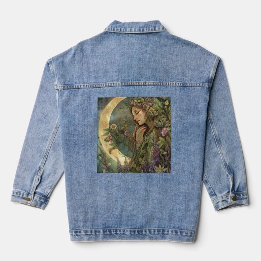 Crescent Moon Ostara Denim Jacket (Achterkant)