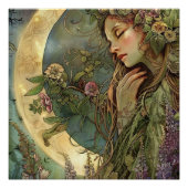 Crescent Moon Ostara Glossy Perfect Poster (Voorkant)