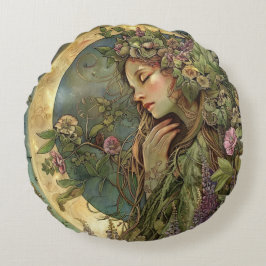 Crescent Moon Ostara Rond Kussen