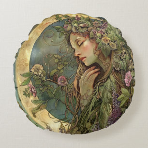 Crescent Moon Ostara Rond Kussen