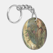 Crescent Moon Ostara Sleutelhanger (Voorkant Links)