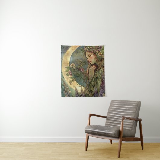 Crescent Moon Ostara Wandkleed (In situ)