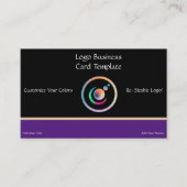 Crescent Moon & Planets - Rainbow Reiki Logo Visitekaartje (Voorkant)