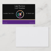 Crescent Moon & Planets - Rainbow Reiki Logo Visitekaartje (Voorkant / Achterkant)