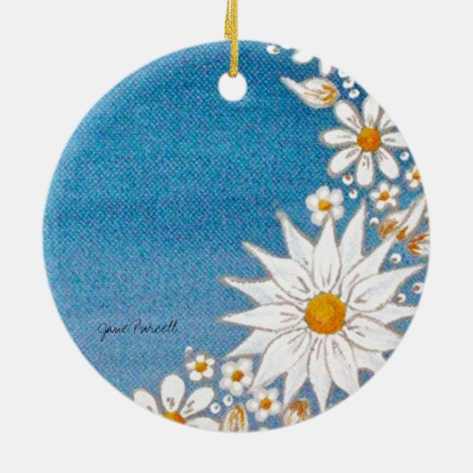 Crescent Moon Round Ornament - Merry Kerstmis (Achterkant)