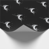 Crescent Moon Spiritueel Cat Gothic Pastel Wicca Cadeaupapier (Hoek)