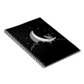 Crescent Moon Spiritueel Cat Gothic Pastel Wicca Notitieboek (Rechterzijde)