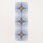 Crescent Moon Star, Floral Paars Ice Vibration Yogamat (Achterkant)