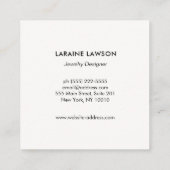 Crescent Moon Star Third Eye Logo Visitekaartje (Achterkant)