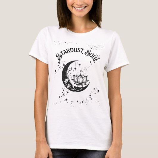 Crescent Moon Stardust Soul Graphic T-shirt (Voorkant)