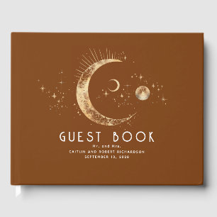 Crescent Moon Sterrennacht Hemelbruiloft Gastenboek