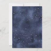 Crescent Moon Sterrennacht Navy Bachelorette Party Kaart (Achterkant)