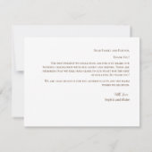 Crescent Moon Sterrennacht Weddenschap Hartelijk d Bedankkaart (Achterkant)