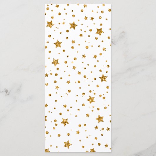 Crescent Moon Sterrennacht Wedding Flat Menu (Achterkant)