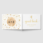 Crescent Moon Sterrennacht White Wedding Gastenboek (Volledig)