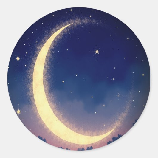 "Crescent Moon Sticker Pack - Magical Celestial (Voorkant)