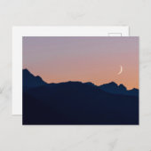 Crescent Moon & Venus | Seabeck, Washington Briefkaart (Voorkant / Achterkant)
