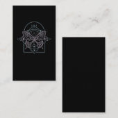 Crescent Moon Wicca Gothic Spiritueel pastel Butte Visitekaartje (Voorkant / Achterkant)
