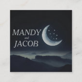Crescent Moonbruiloft bedankt je kaart (Achterkant)
