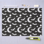 Crescent Moons, Spinnen en Vleermuizen Zwart Hallo Tissuepapier (Craft)