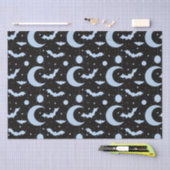 Crescent Moons, Spinnen en Vleermuizen Zwart Hallo Tissuepapier (Craft)