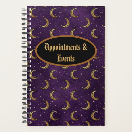 Crescent Moons & Stars Planner (Voorkant)