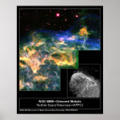 Crescent Nebula 6888 Hubble Telescope Poster (Voorkant)