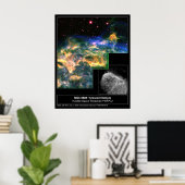 Crescent Nebula 6888 Hubble Telescope Poster (Thuiskantoor)