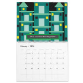 Crescent nieuwe design kleurrijke kwartjes Shakesp Kalender (Feb 2026)