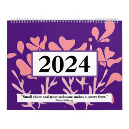 Crescent nieuwe design kleurrijke kwartjes Shakesp Kalender