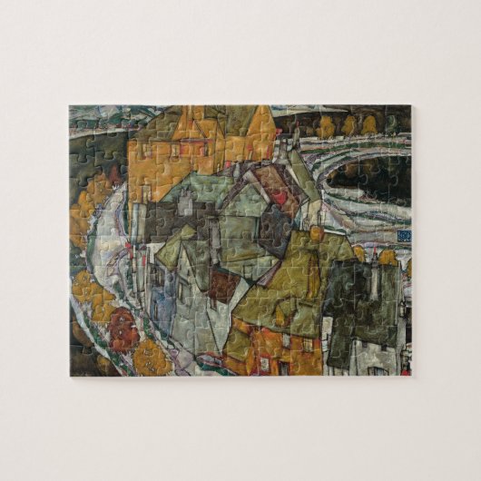 Crescent of Houses II, Island Town by Egon Schiele Legpuzzel (Horizontaal)