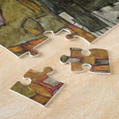 Crescent of Houses II, Island Town by Egon Schiele Legpuzzel (Zijkant)