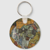 Crescent of Houses II, Island Town by Egon Schiele Sleutelhanger (Voorkant)