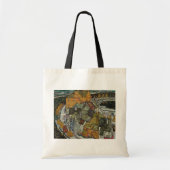 Crescent of Houses II, Island Town by Egon Schiele Tote Bag (Voorkant)