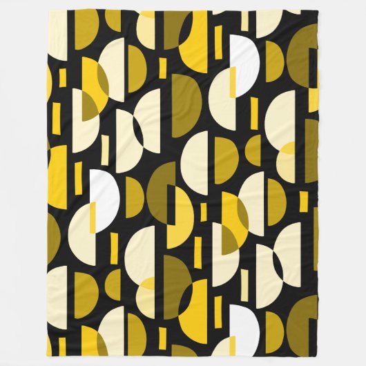 Crescent Pattern 010921 - Amber Fleece Deken (Voorkant)