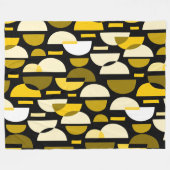 Crescent Pattern 010921 - Amber Fleece Deken (Voorkant (Horizontaal))