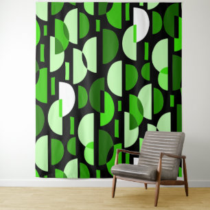 Crescent Pattern 010921 - Grass Green Wandkleed