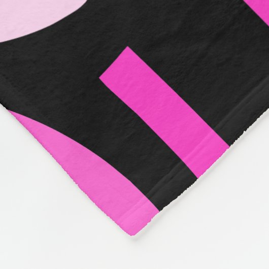 Crescent Pattern 010921 - Magenta Roze Fleece Deken (Hoek)