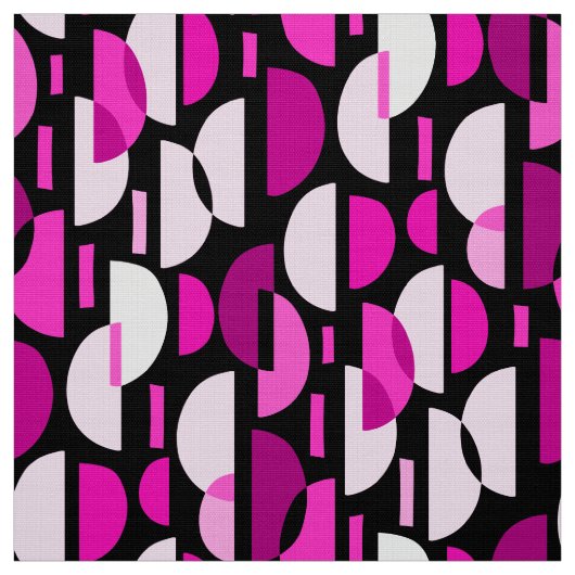 Crescent Pattern 010921 - Magenta Roze Stof (Swatch)