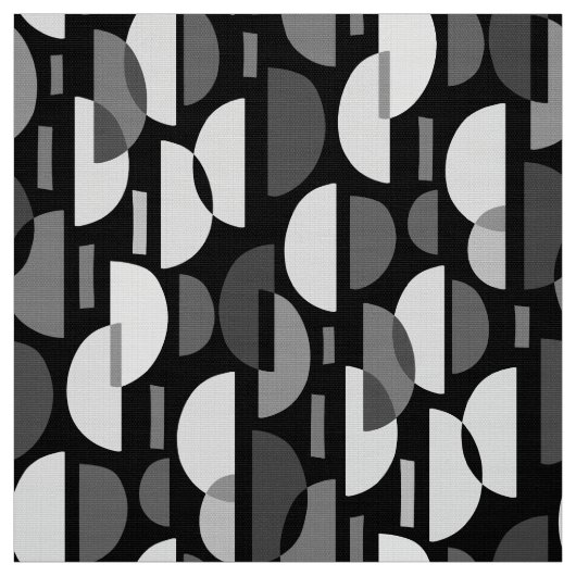 Crescent Pattern 010921 - Monochrome Stof (Swatch)