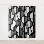 Crescent Pattern 010921 - Monochrome Wandkleed (Voorkant)