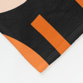 Crescent Pattern 010921 - Oranje Fleece Deken (Hoek)