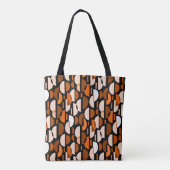Crescent Pattern 010921 - Oranje Tote Bag (Achterkant)