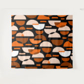 Crescent Pattern 010921 - Oranje Wandkleed (Voorkant (horizontaal))