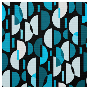 Crescent Pattern 010921 - Sky Blue Stof