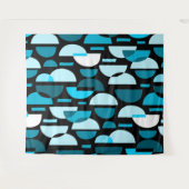 Crescent Pattern 010921 - Sky Blue Wandkleed (Voorkant (horizontaal))