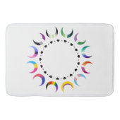 Crescent Pride Moons & Black Hearts Badmat (Voorkant)