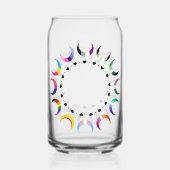 Crescent Pride Moons & Black Hearts Blikvorm Glas (Achterkant)