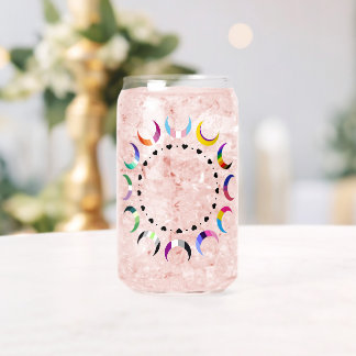 Crescent Pride Moons & Black Hearts Blikvorm Glas