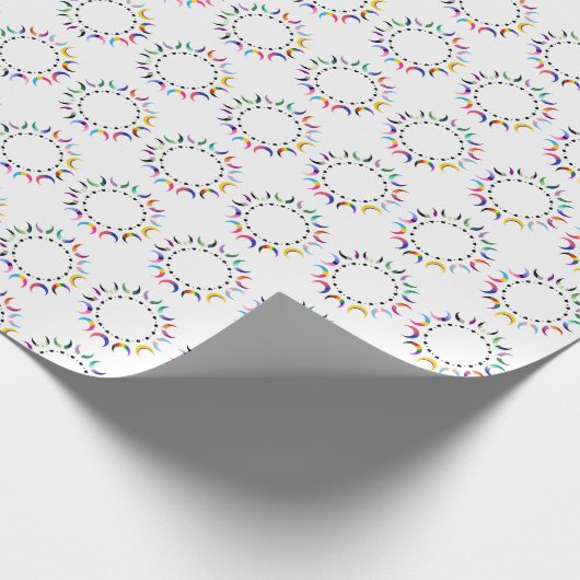 Crescent Pride Moons & Black Hearts Cadeaupapier (Hoek)